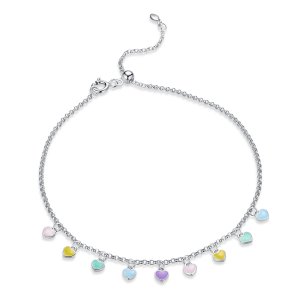 Pulseira Amor arco-íris estilo Pandora - SCT020