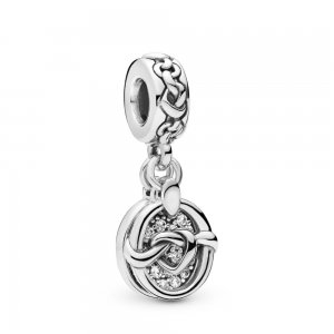 Conta Pendente Corações Entrelaçados Pandora - 798095CZ Conta Pendente Corações Entrelaçados Pandora - 798095CZ