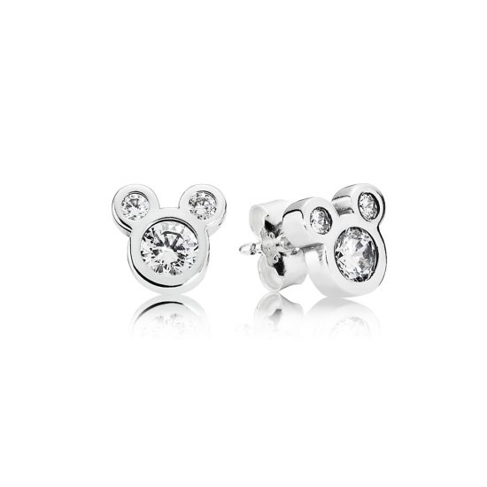 Brincos Pandora de prata Disney, Mickey  Clique na imagem para fechar