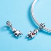 Charm Pendente Eu amo mamãe estilo Pandora - SCC691