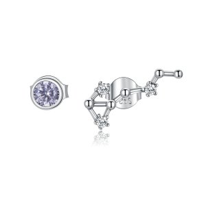Brincos Petit Céu estrelado estilo Pandora - SCE912-8