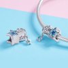 Charm Estrelas de joalheria de safira estilo Pandora - SCC912