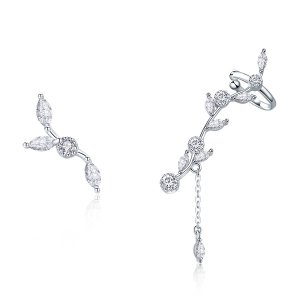 Brincos Petit Ramo de flores estilo Pandora - SCE429 Brincos Petit Ramo de flores estilo Pandora - SCE429