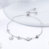 Pulseira Floco de neve dançando estilo Pandora - BSB001
