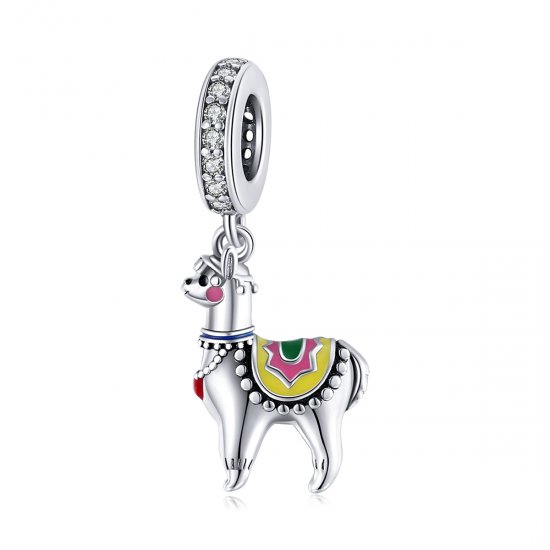 Charm Pendente Alpaca Fofa estilo Pandora - SCC1737  Clique na imagem para fechar