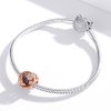 Charm Jardim Secreto estilo Pandora Rosa - BSC389