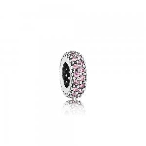 Separador PANDORA Pavê Inspiração Rosa - 791359PCZ - Contas