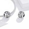 Charm Flores com orifícios, letra U estilo Pandora - SCC1444-U