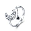 Anel Lua de Luz estelar estilo Pandora - SCR479 Anel Lua de Luz estelar estilo Pandora - SCR479