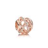 Charm berloques PANDORA Rosê Galáxia - 781388CZ