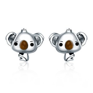 Brincos Petit Coala Fofo estilo Pandora - SCE381