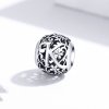 Charm Flores com orifícios, letra K estilo Pandora - SCC1444-K