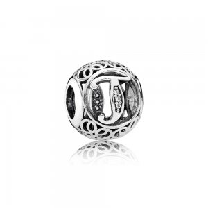Charm PANDORA Alfabeto Vintage Letra T - 791864CZ