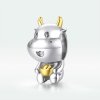 Charm Dois tons Vaca da sorte estilo Pandora - SCC1709