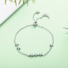 Pulseira Sussurro de estrela e lua estilo Pandora - SCB007