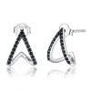 Brincos Petit Geometria Simples estilo Pandora - SCE924