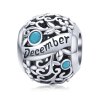 Charm Pedra de nascimento de dezembro estilo Pandora - SCC1385-12