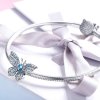 Charm Borboleta glitter estilo Pandora - BSC061