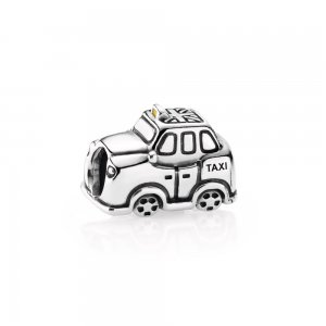 Charm PANDORA de Prata Esmatado Taxi Londrino - 791221EN20 Charm PANDORA de Prata Esmatado Taxi Londrino - 791221EN20