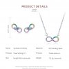 Conjunto de joias Dois tons Infinidade estilo Pandora - SET021