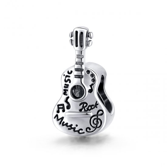 Charm Guitarra simples estilo Pandora - SCC1708  Clique na imagem para fechar