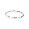 Bracelete PANDORA Rígido Corações Radiantes Perolados - 590537EN23 Bracelete PANDORA Rígido Corações Radiantes Perolados - 590537EN23