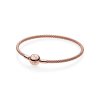Pulseira PANDORA Crie & Combine ROSETM de Malha - Fecho Redondo - 586543 Pulseira PANDORA Crie & Combine ROSETM de Malha - Fecho Redondo - 586543