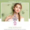 Charm Pendente Laço Rosa estilo Pandora - SCC1074