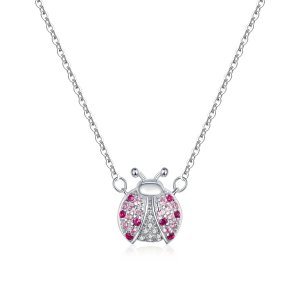 Colar Joaninha deslumbrante estilo Pandora - SCN400