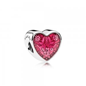 Charm berloques PANDORA "Te Amo" - 792048EN117