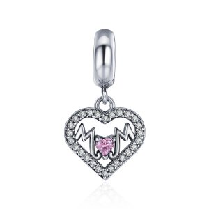 Charm Pendente Mamãe coração estilo Pandora - SCC392