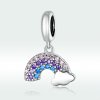 Charm Pendente Arco-íris colorido estilo Pandora - SCC1625
