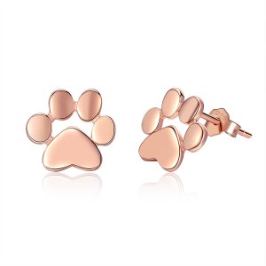 Brincos Petit Pata De Gato Fofinho estilo Pandora Rose - SCE407-3 Brincos Petit Pata De Gato Fofinho estilo Pandora Rose - SCE407-3
