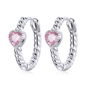 Brinco Argolas Amor puro estilo Pandora - SCE1081
