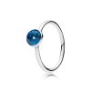 Anel PANDORA Gota de Cristal Azul Topázio - Dezembro - 191012NLB Anel PANDORA Gota de Cristal Azul Topázio - Dezembro - 191012NLB