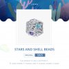 Charm Estrela-do-mar e Concha estilo Pandora - SCC1805