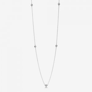 Colar Gotículas Delicadas Deslumbrantes Pandora - 590525CZ