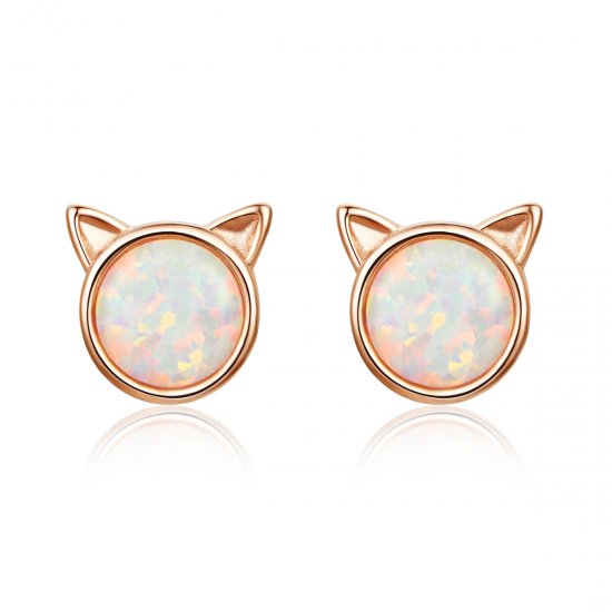 Brincos Petit Estrela miau estilo Pandora Rose - SCE538  Clique na imagem para fechar