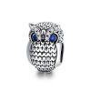 Charm Coruja Brilhante estilo Pandora - SCC1607