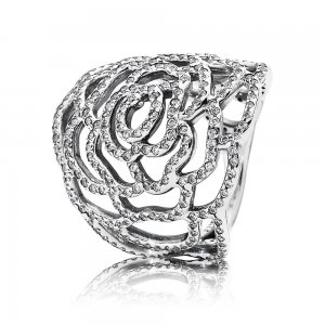 Anel PANDORA Grande Rosa Brilhante