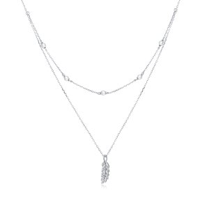 Colar Trigo Brilhante life Pandora - BSN208 Colar Trigo Brilhante life Pandora - BSN208