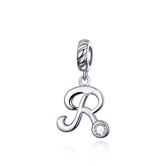 Charm Pendente Letra R estilo Pandora - SCC1183-R  Clique na imagem para fechar
