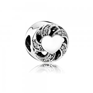 Charm berloques PANDORA Coração Radiante - 791976CZ