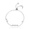 Pulseira Sussurro de estrela e lua estilo Pandora - SCB007
