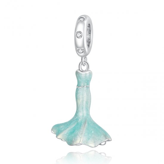 Charm Pendente Saia de rabo de peixe estilo Pandora - SCC1647  Clique na imagem para fechar