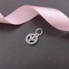 Charm PANDORA de Prata Pendente Brilhante Paz & Amor - 791308CZ