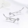 Brincos Petit Folhas Brilhantes estilo Pandora - SCE266