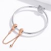 Corrente de Segurança pneu pequeno estilo Pandora Rose - SCC1112-C