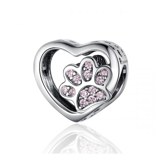 Charm Pegada de estimação estilo Pandora - SCC1191  Clique na imagem para fechar