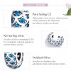 Clipe De Prata Elegância Azul estilo Pandora - SCC1513